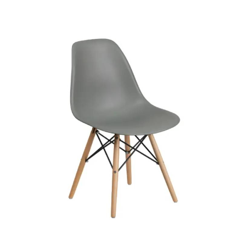 Trpezarijska plastična stolica Aurora siva Lemon 25-KS007